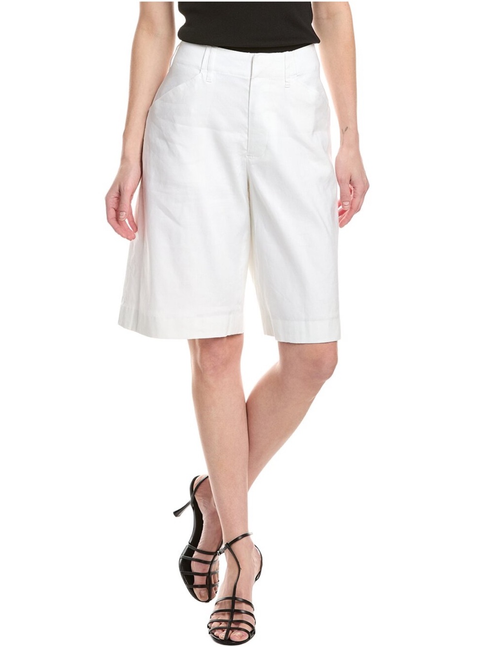 rag & bone Women Banks Linen Blend Wide Leg Bermuda Shorts- Size 4. MSRP $298